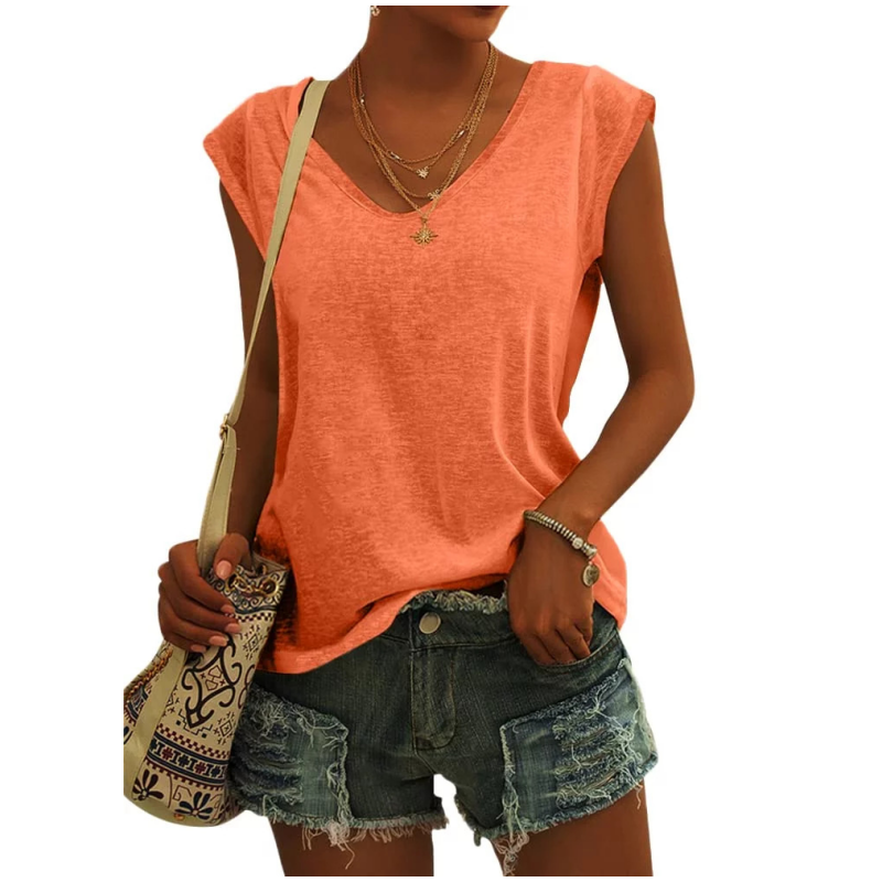 ⏳Time-Limited Special⏰Women's Casual V-Neck Loose Fit Tank Top