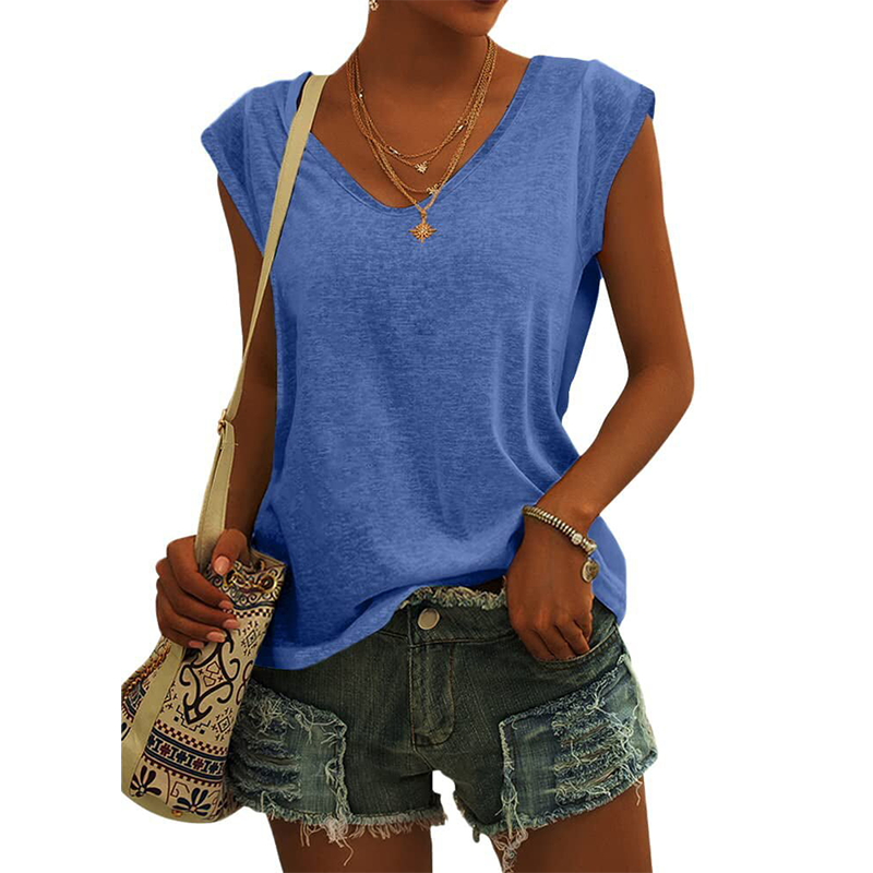⏳Time-Limited Special⏰Women's Casual V-Neck Loose Fit Tank Top