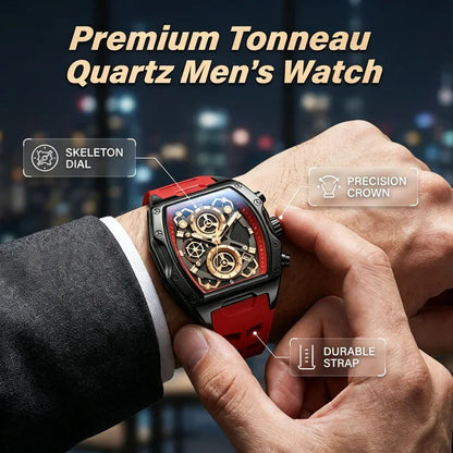 ⏳Time-Limited Special⏰Men's Tonneau Quartz Watch – Retro, Premium, Minimalist ✨