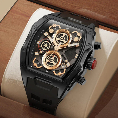⏳Time-Limited Special⏰Men's Tonneau Quartz Watch – Retro, Premium, Minimalist ✨