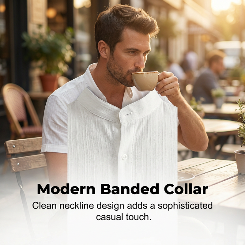 ⏳Time-Limited Special⏰Men's Textured 2-Piece Shirt & Pants Set