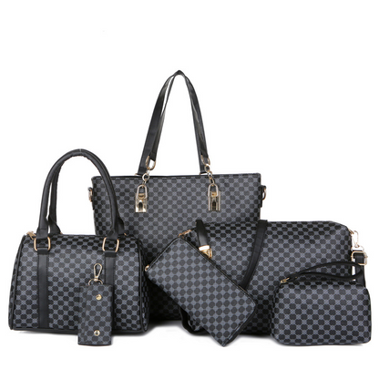⏳Time-Limited Special⏰Stylish 6-in-1 Mother & Baby Bag Set – Printed, Versatile Shoulder, Crossbody & Handbag for Everyday Use 🌿
