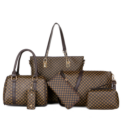 ⏳Time-Limited Special⏰Stylish 6-in-1 Mother & Baby Bag Set – Printed, Versatile Shoulder, Crossbody & Handbag for Everyday Use 🌿