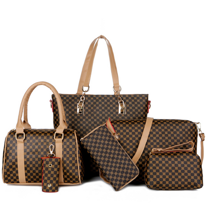 ⏳Time-Limited Special⏰Stylish 6-in-1 Mother & Baby Bag Set – Printed, Versatile Shoulder, Crossbody & Handbag for Everyday Use 🌿