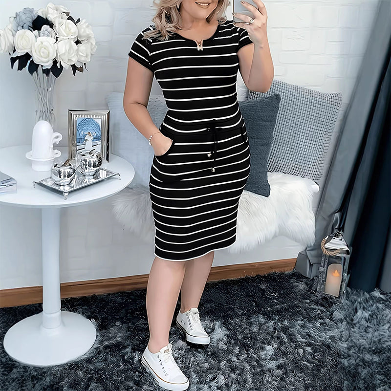 ⏳Time-Limited Special⏰Women's Summer Striped Dress with Pockets