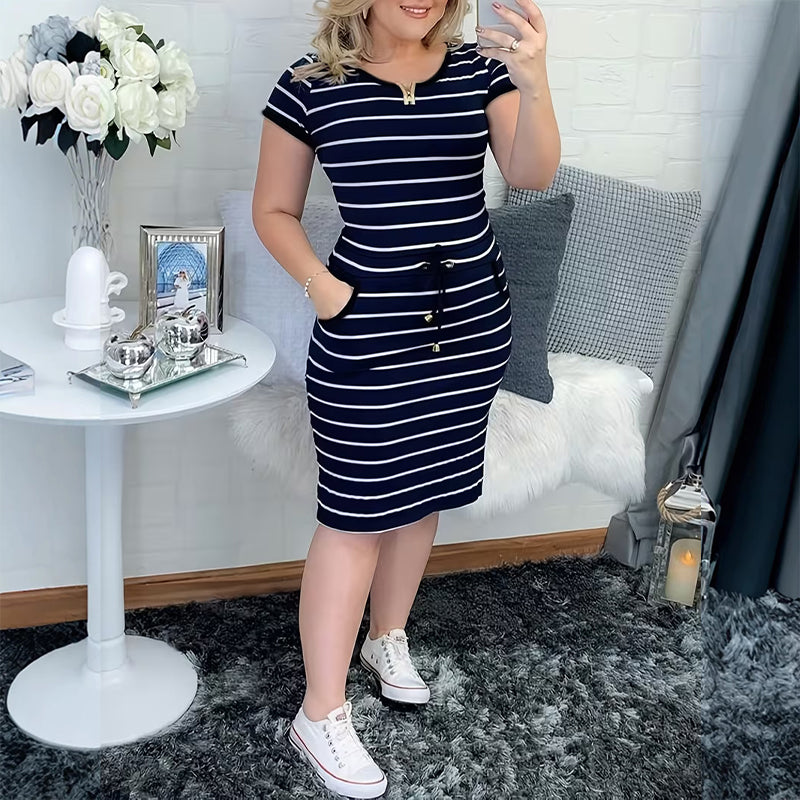 ⏳Time-Limited Special⏰Women's Summer Striped Dress with Pockets