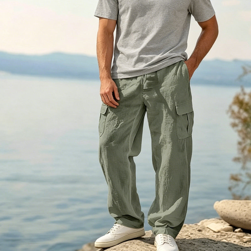 ⏳Time-Limited Special⏰Men's Cotton Linen Cargo Pants