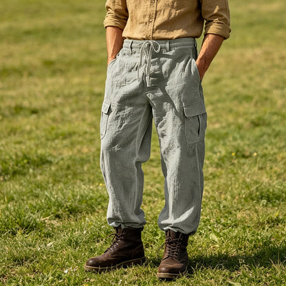⏳Time-Limited Special⏰Men's Cotton Linen Cargo Pants