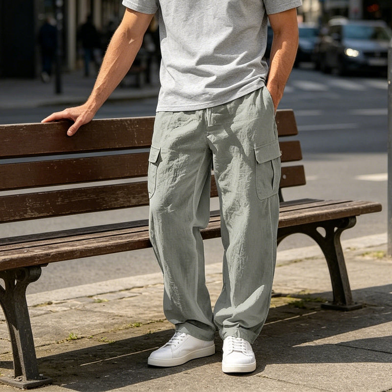 ⏳Time-Limited Special⏰Men's Cotton Linen Cargo Pants