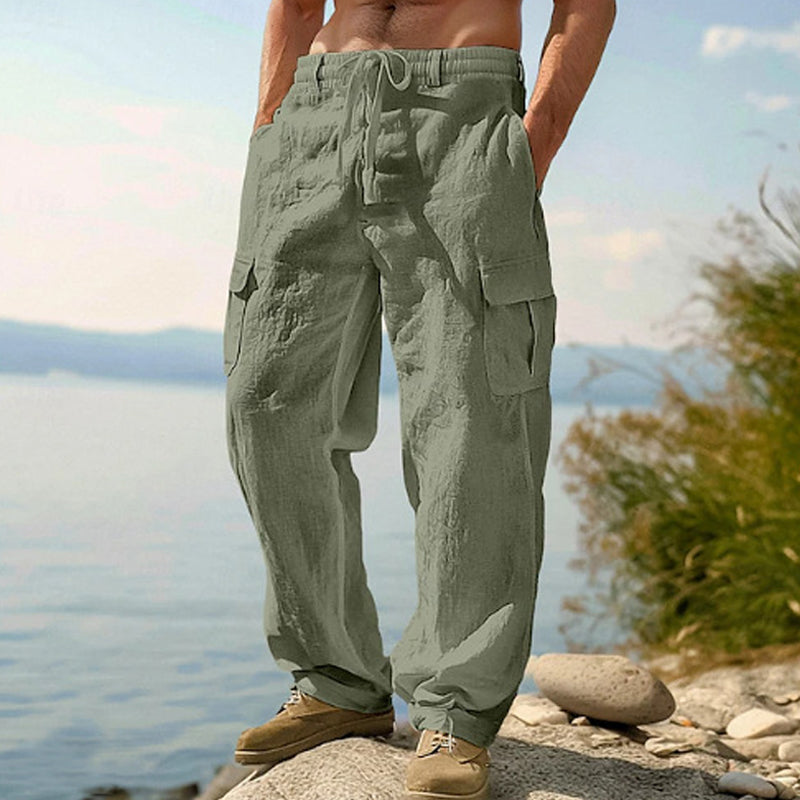 ⏳Time-Limited Special⏰Men's Cotton Linen Cargo Pants