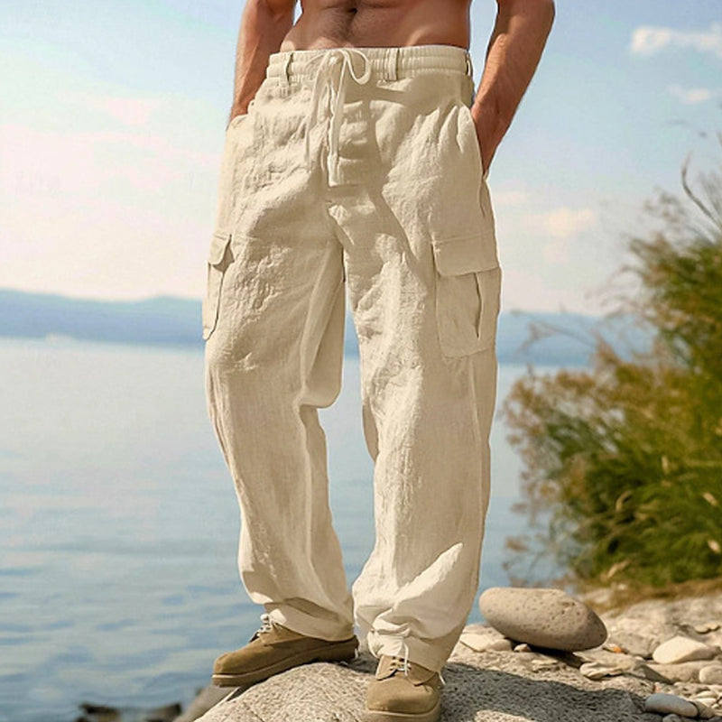 ⏳Time-Limited Special⏰Men's Cotton Linen Cargo Pants