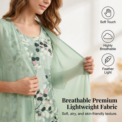 ⏳Time-Limited Special⏰Women's Elegant Chiffon Dress & Cardigan 2-Piece Set