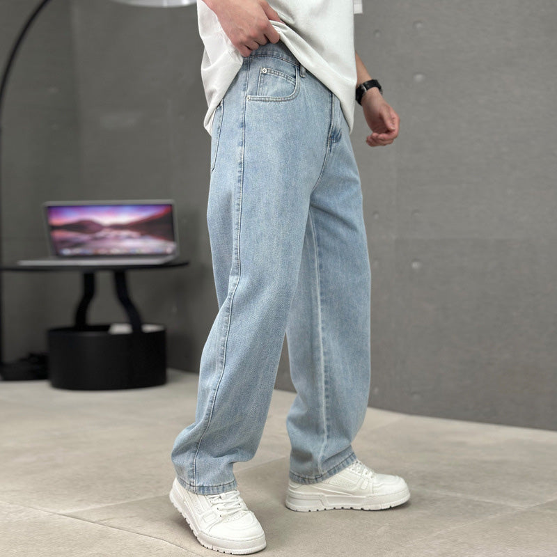 ⏳Time-Limited Special⏰Men's Loose Fit Straight Leg Pants with Classic Pockets