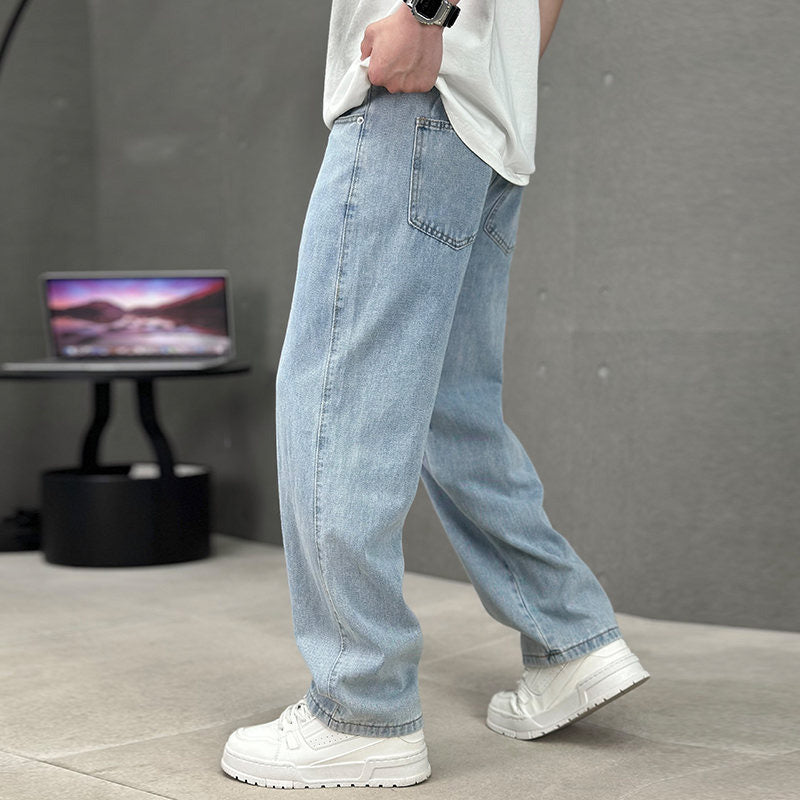 ⏳Time-Limited Special⏰Men's Loose Fit Straight Leg Pants with Classic Pockets