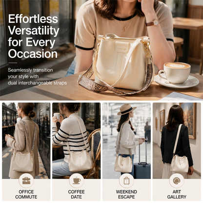 ⏳Time-Limited Special⏰Women's Vintage Large-Capacity Shoulder Bucket Bag – Spacious, Stylish & Perfect for Daily Commute – Elegant, Versatile & Timeless 💫