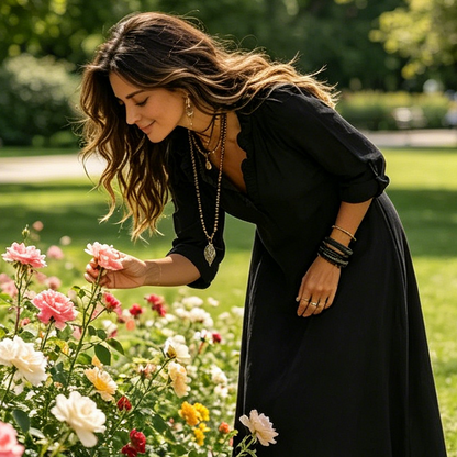 ⏳Time-Limited Special⏰Bohemian Ruffle V-Neck Maxi Dress