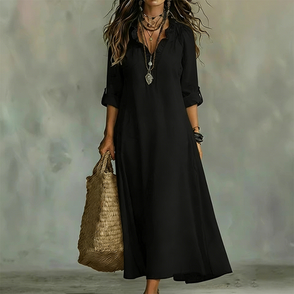⏳Time-Limited Special⏰Bohemian Ruffle V-Neck Maxi Dress