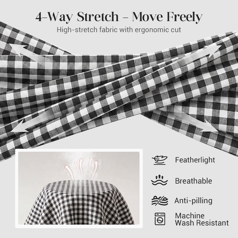 ⏳Time-Limited Special⏰Gingham Capri Pants – Drawstring Waist, Cotton-Linen, Breathable 🌿