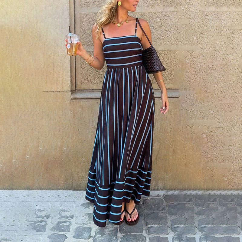 ⏳Time-Limited Special⏰Slimming Stripe Cami Maxi Dress | Visually Elongating | A Flattering Fit for All