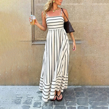 ⏳Time-Limited Special⏰Slimming Stripe Cami Maxi Dress | Visually Elongating | A Flattering Fit for All