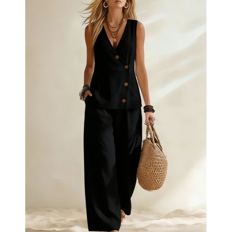 ⏳Time-Limited Special⏰Women's Elegant Vest & Pants 2-Piece Set