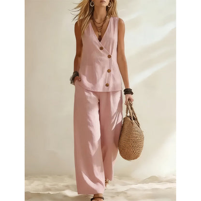 ⏳Time-Limited Special⏰Women's Elegant Vest & Pants 2-Piece Set