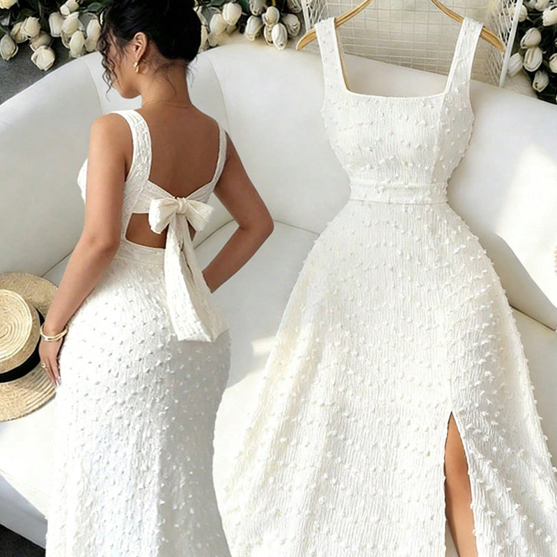 ⏳Time-Limited Special⏰Women's Sleeveless Square Neck Split Maxi Dress