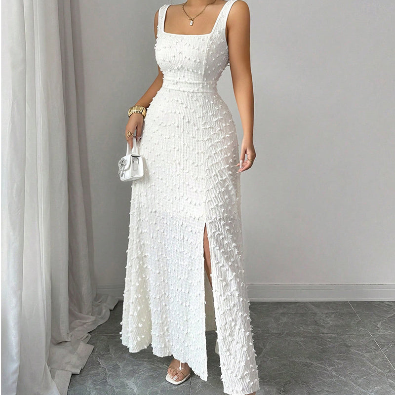 ⏳Time-Limited Special⏰Women's Sleeveless Square Neck Split Maxi Dress