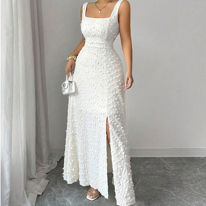 ⏳Time-Limited Special⏰Women's Sleeveless Square Neck Split Maxi Dress