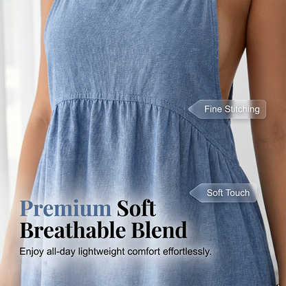 ⏳Time-Limited Special⏰Women's Casual Overall Pinafore Dress – Faux Denim, Loose Fit, Versatile ✨