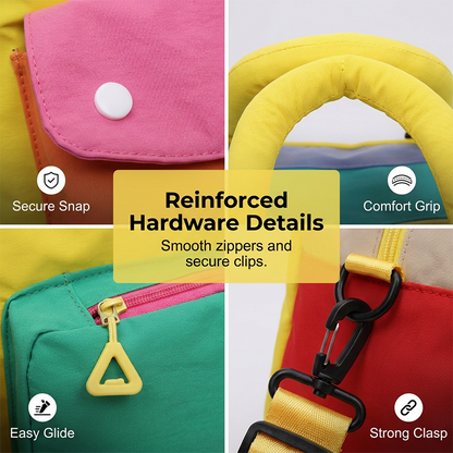 ⏳Time-Limited Special⏰ Casual Color Block Overnight Bag – Spacious & durable – Perfect for gym, travel or weekend trips – lightweight with carry handles 🧳