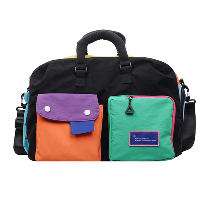 ⏳Time-Limited Special⏰ Casual Color Block Overnight Bag – Spacious & durable – Perfect for gym, travel or weekend trips – lightweight with carry handles 🧳