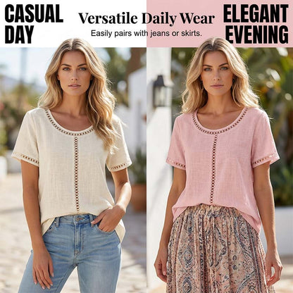 ⏳Time-Limited Special⏰Women's Casual Bohemian Style Hollow-Out Top