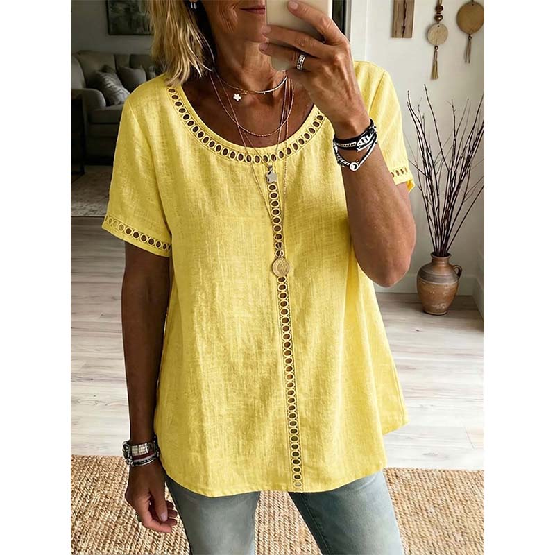 ⏳Time-Limited Special⏰Women's Casual Bohemian Style Hollow-Out Top
