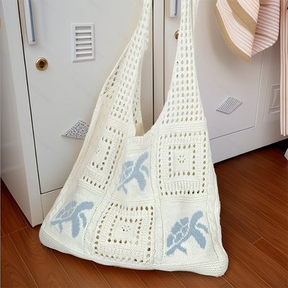 ⏳Time-Limited Special⏰Turtle Pattern Crochet Tote Bag