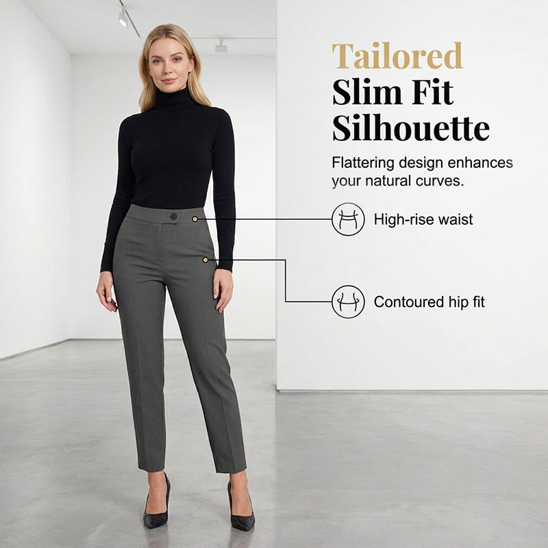 ⏳Time-Limited Special⏰Women's High Waisted Cropped Suit Pants