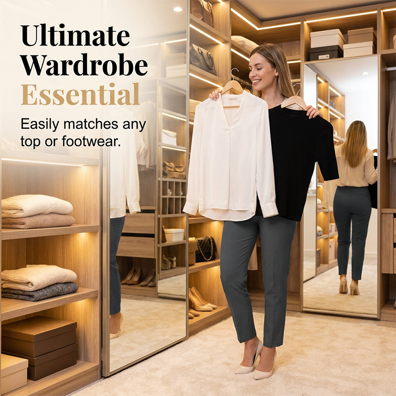 ⏳Time-Limited Special⏰Women's High Waisted Cropped Suit Pants