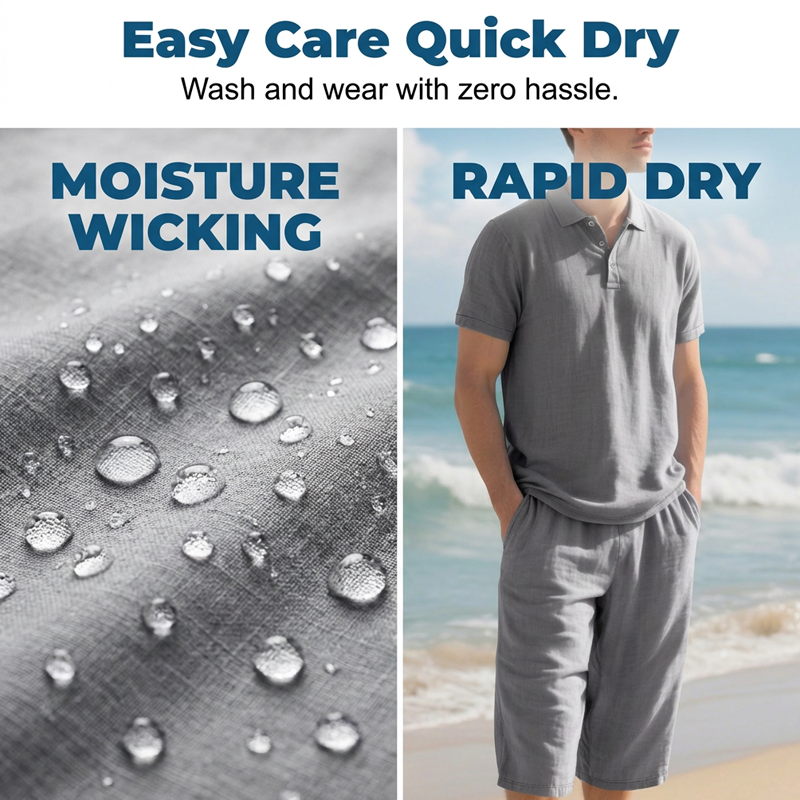 ⏳Time-Limited Special⏰Casual linen shirt and pants set for men – Lightweight, breathable, and relaxed fit – Perfect for summer, vacation, or the office – Natural, effortless look 👖
