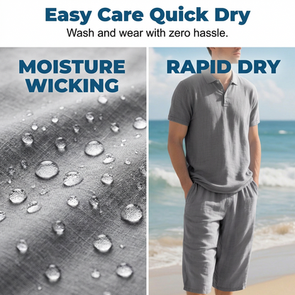 ⏳Time-Limited Special⏰Casual linen shirt and pants set for men – Lightweight, breathable, and relaxed fit – Perfect for summer, vacation, or the office – Natural, effortless look 👖