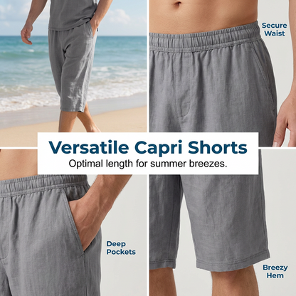 ⏳Time-Limited Special⏰Casual linen shirt and pants set for men – Lightweight, breathable, and relaxed fit – Perfect for summer, vacation, or the office – Natural, effortless look 👖