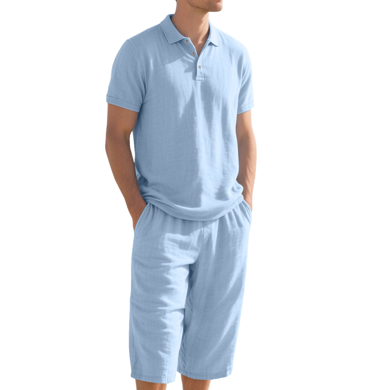 ⏳Time-Limited Special⏰Casual linen shirt and pants set for men – Lightweight, breathable, and relaxed fit – Perfect for summer, vacation, or the office – Natural, effortless look 👖
