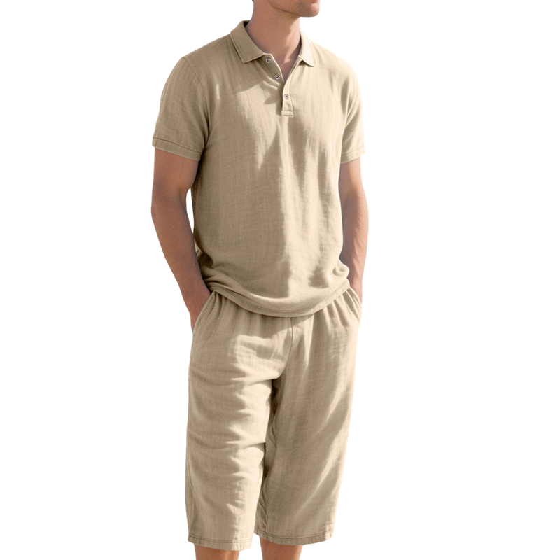 ⏳Time-Limited Special⏰Casual linen shirt and pants set for men – Lightweight, breathable, and relaxed fit – Perfect for summer, vacation, or the office – Natural, effortless look 👖