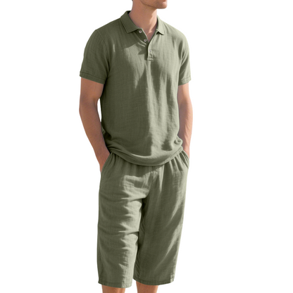 ⏳Time-Limited Special⏰Casual linen shirt and pants set for men – Lightweight, breathable, and relaxed fit – Perfect for summer, vacation, or the office – Natural, effortless look 👖