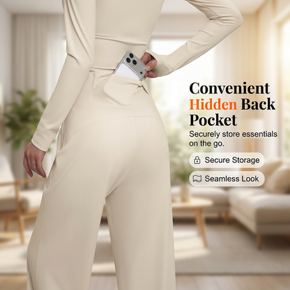 🏆 DERNIER JOUR – 50% DE RÉDUCTION ! 💥 Seulement 32,99 $ ! Pantalon de Yoga à Jambe Droite – Taille Haute, Tissu Extensible Respirant & Poche Cachée – Silhouette Flatteuse – Idéal pour le Yoga, le Sport et le Quotidien ✨🧘💪