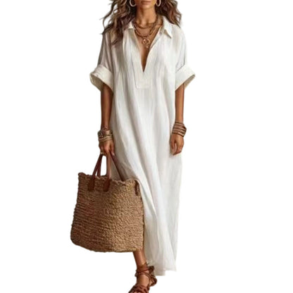 ⏳Time-Limited Special⏰Women's Minimalist Solid Color Maxi Dress