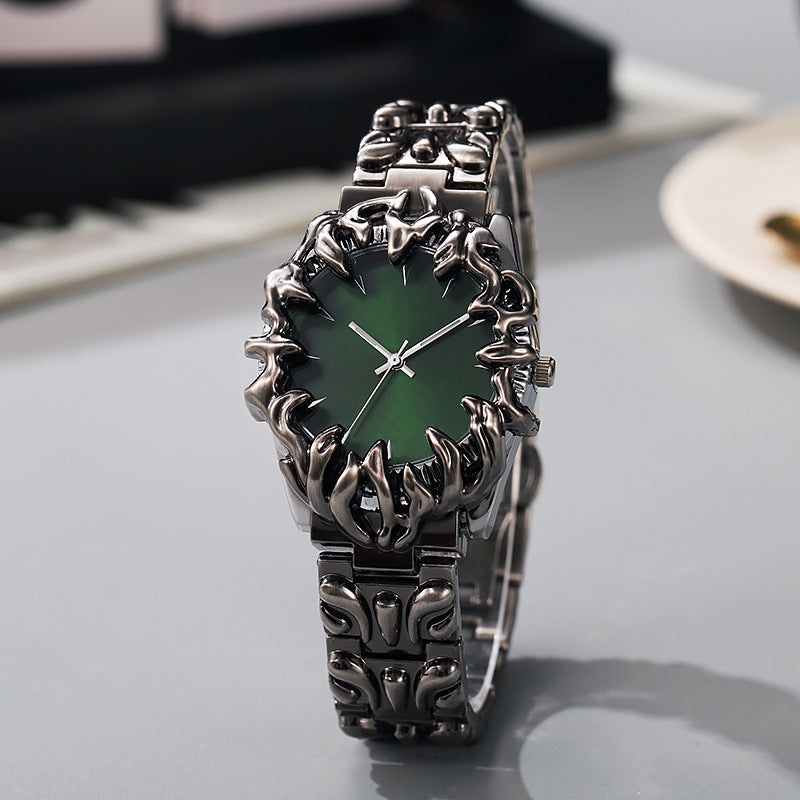 ⏳Time-Limited Special⏰Creative Claw-Shaped Quartz Watch for Men – Red Dial, Sculptural Bracelet, Statement Style 🔥