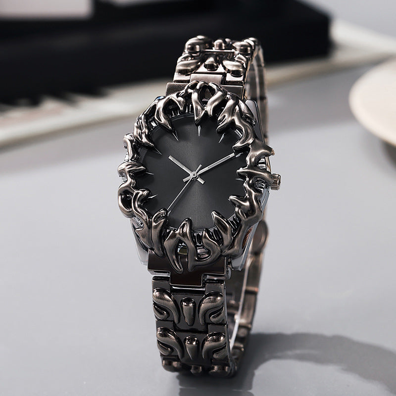 ⏳Time-Limited Special⏰Creative Claw-Shaped Quartz Watch for Men – Red Dial, Sculptural Bracelet, Statement Style 🔥