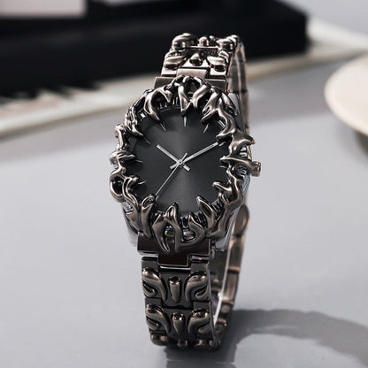 ⏳Time-Limited Special⏰Creative Claw-Shaped Quartz Watch for Men – Red Dial, Sculptural Bracelet, Statement Style 🔥