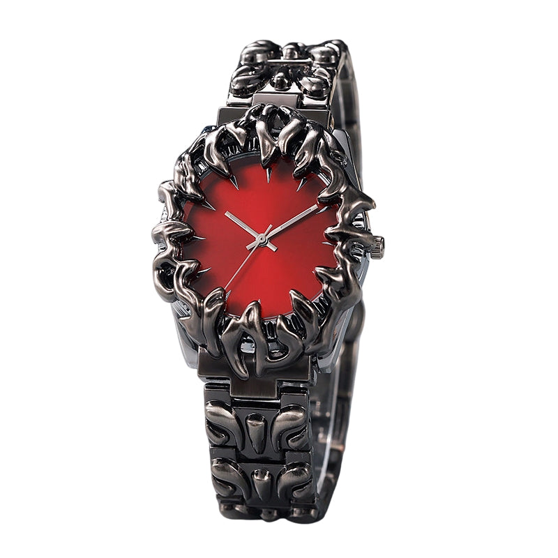 ⏳Time-Limited Special⏰Creative Claw-Shaped Quartz Watch for Men – Red Dial, Sculptural Bracelet, Statement Style 🔥