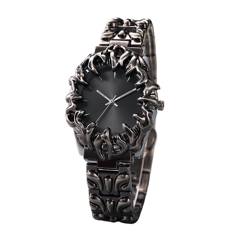 ⏳Time-Limited Special⏰Creative Claw-Shaped Quartz Watch for Men – Red Dial, Sculptural Bracelet, Statement Style 🔥